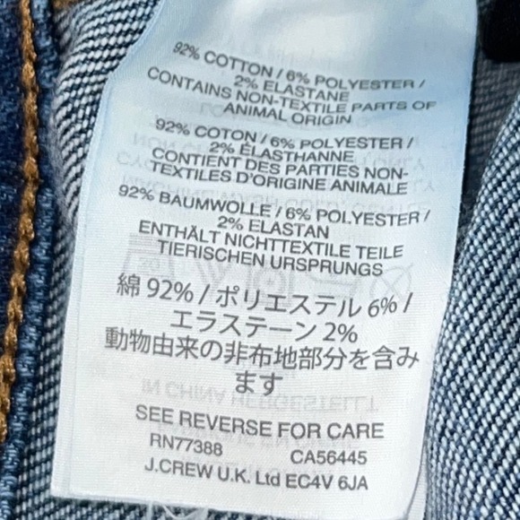 Madewell 9" High-Rise Skinny Jeans Distressed Raw Hem Medium Wash Blue Size 27 - Picture 5 of 10